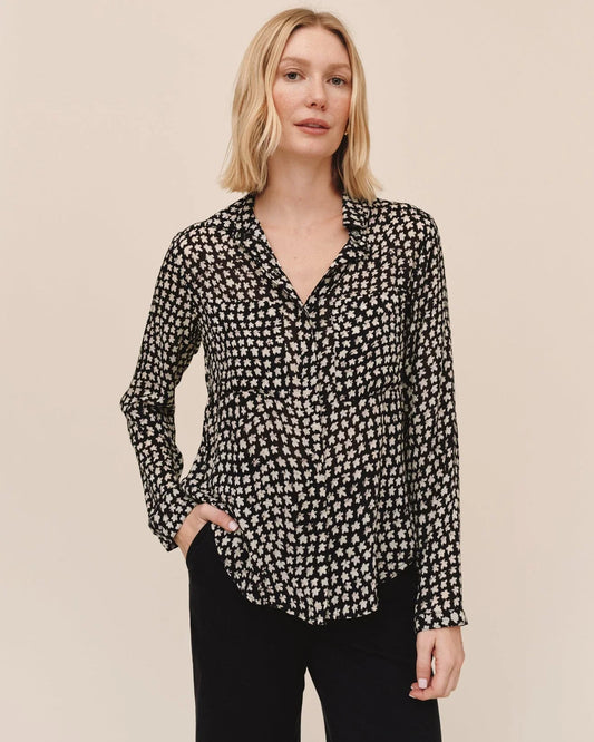 Hipster Button Down Shirt in Sketched Stars by Bella Dahl