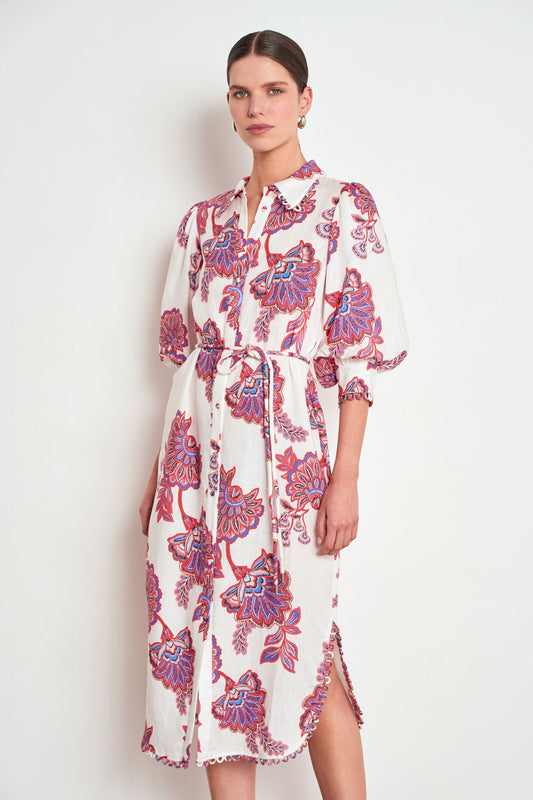 Heir Dress in Crimson Kgari by Zoe Kratzmann