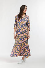 Load image into Gallery viewer, Tuscany Dress in Aztec Blue by Italian Star
