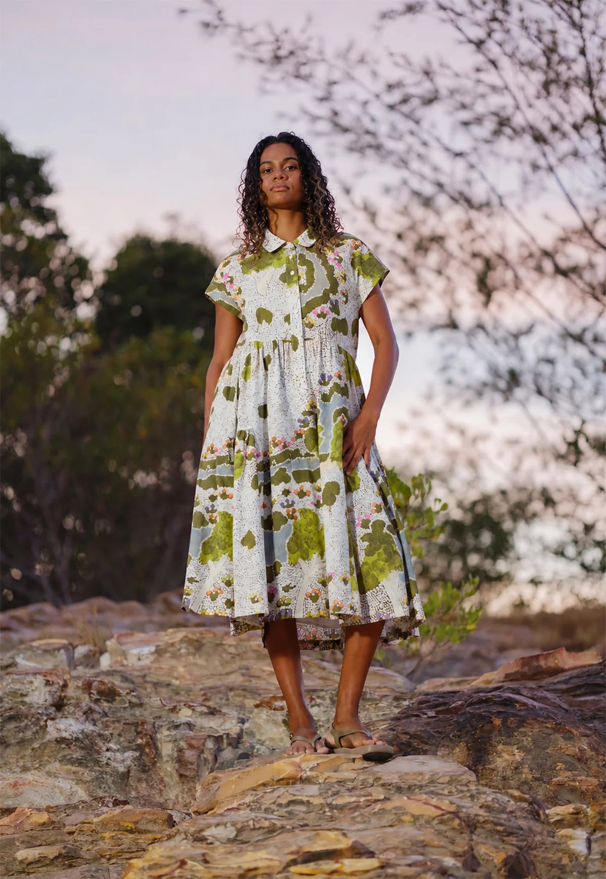 Maja Dress in Spring Creek by Nancybird