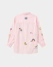 Load image into Gallery viewer, Madison Pink Oversized Embroidered Shirt
