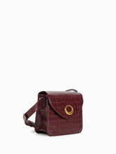 Load image into Gallery viewer, Cara Bag by Nat &amp; Nin in Burgundy Croc

