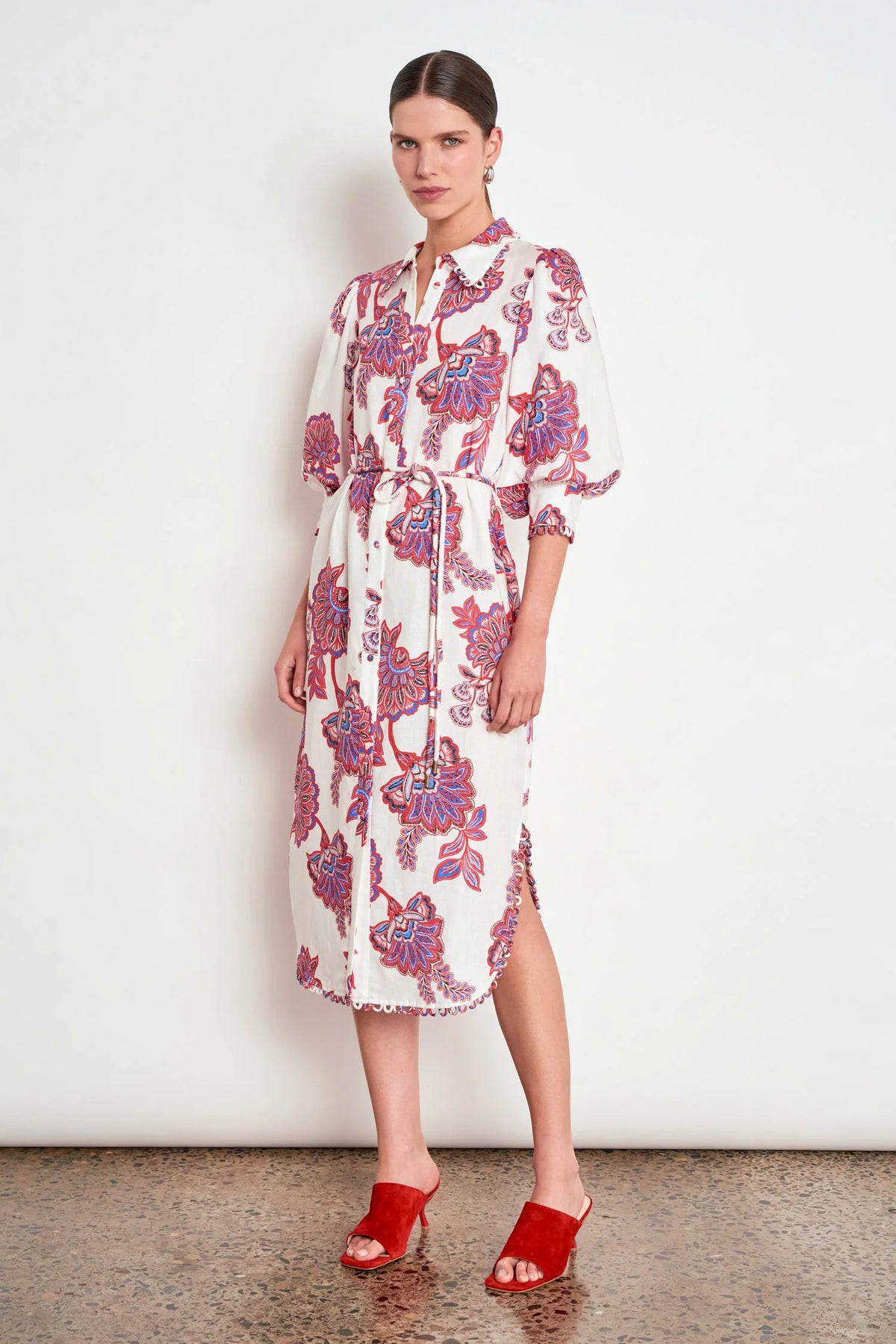 Heir Dress in Crimson Kgari by Zoe Kratzmann