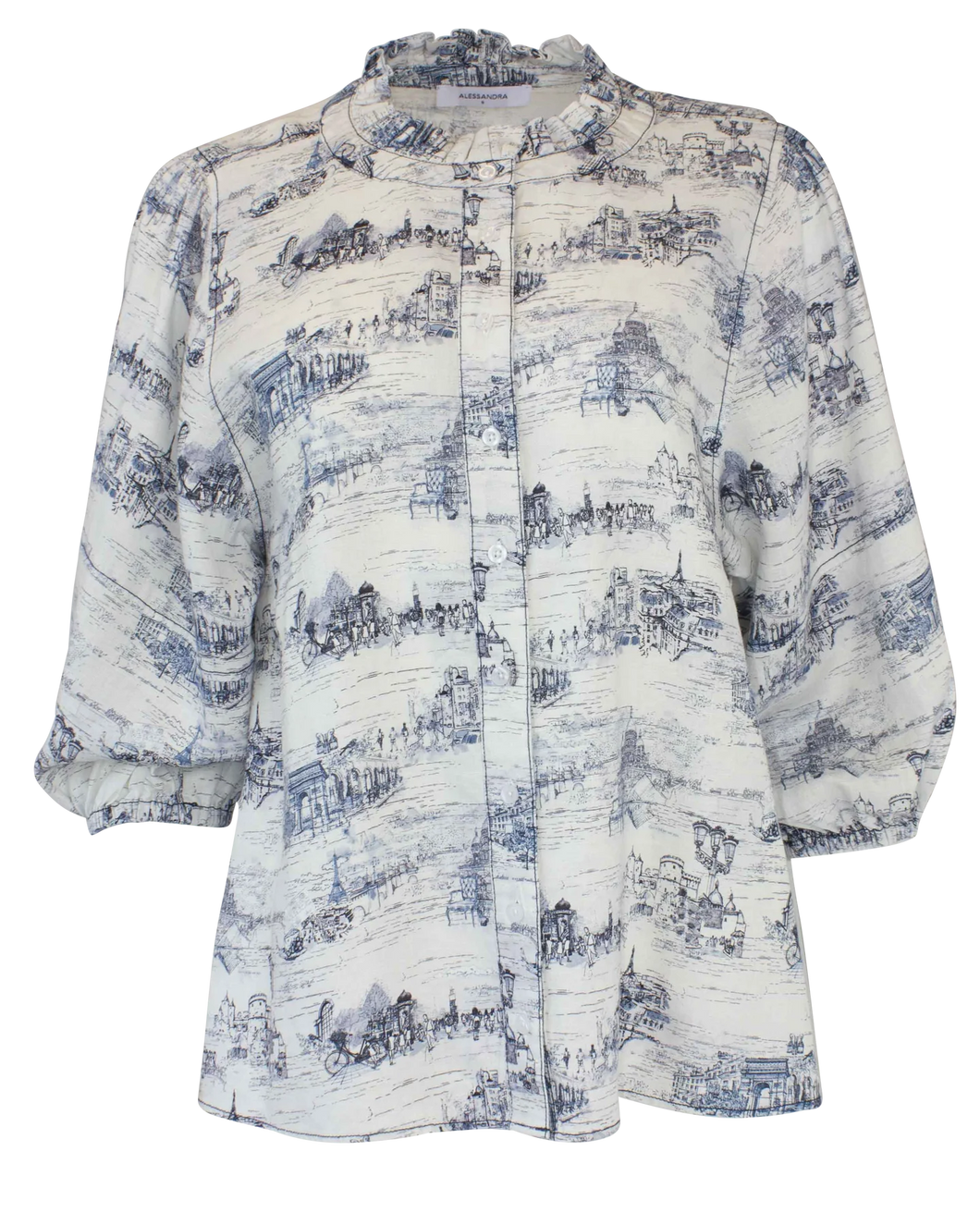 Lume Shirt in French Toile by Alessandra