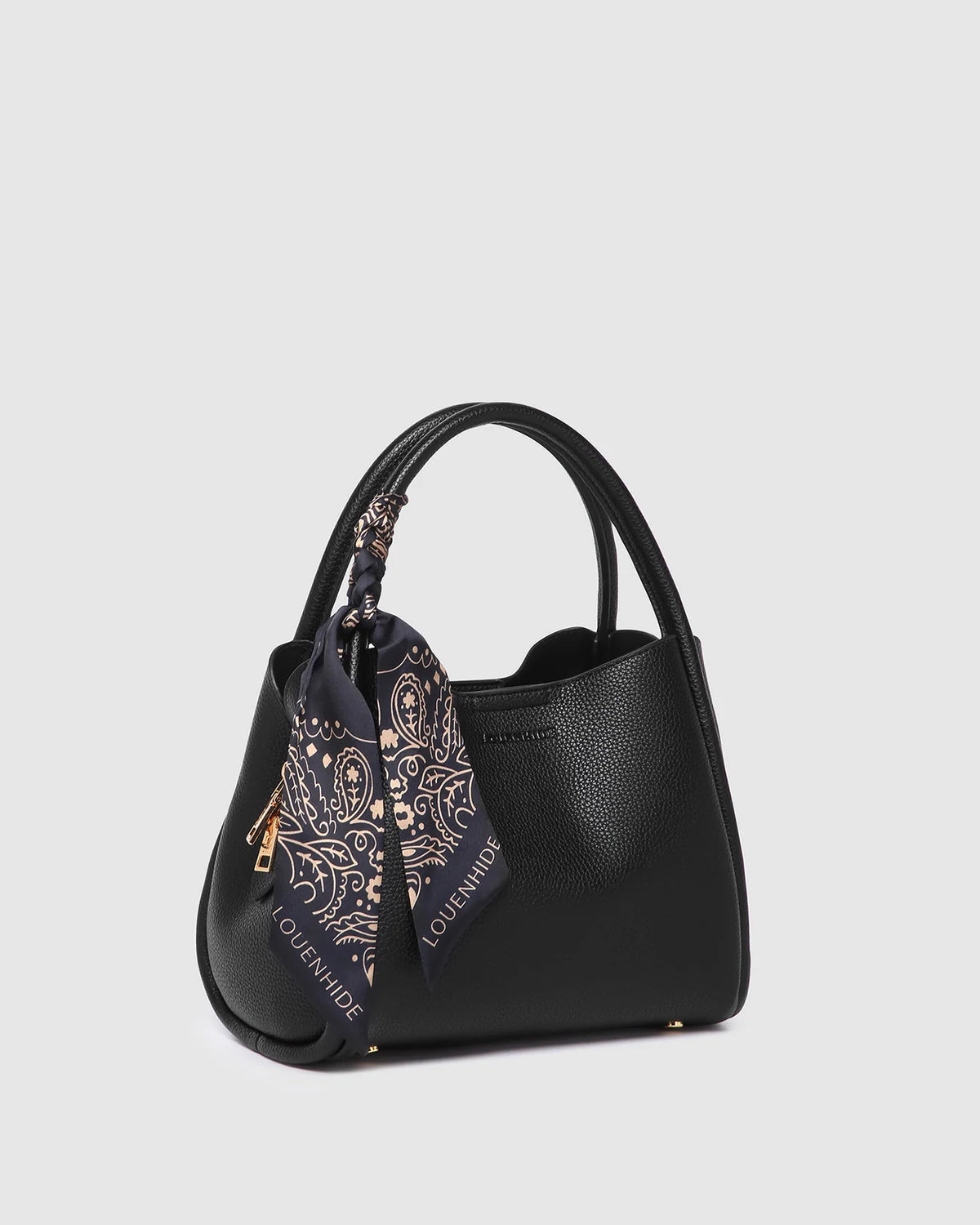 Steffie Mini Tote Bag in Black by Louenhide