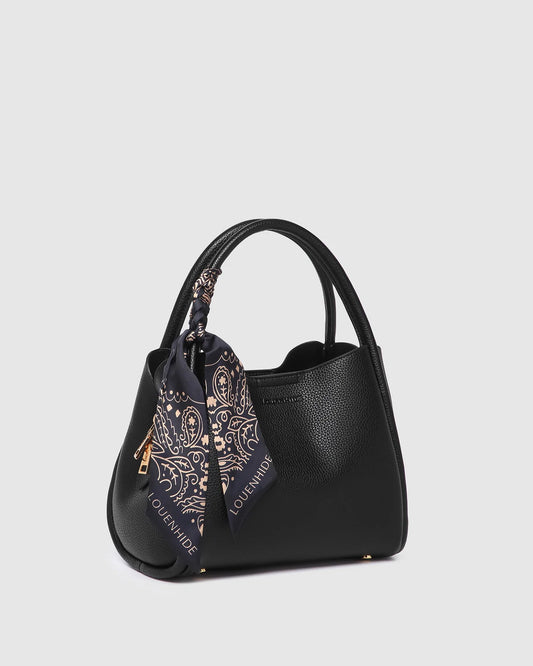 Steffie Mini Tote Bag in Black by Louenhide