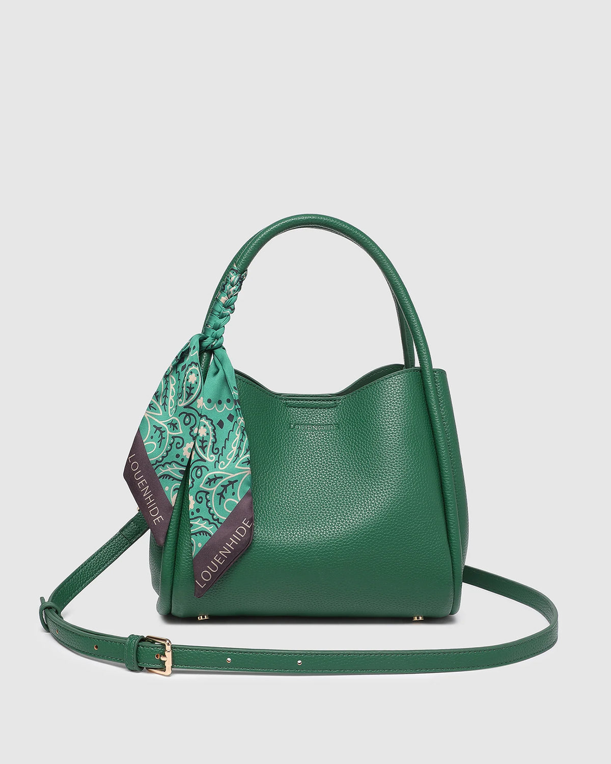 Steffie Mini Tote Bag in Green by Louenhide