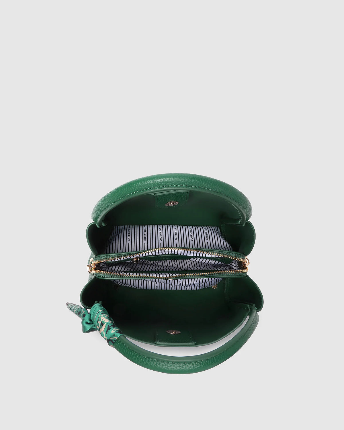 Steffie Mini Tote Bag in Green by Louenhide