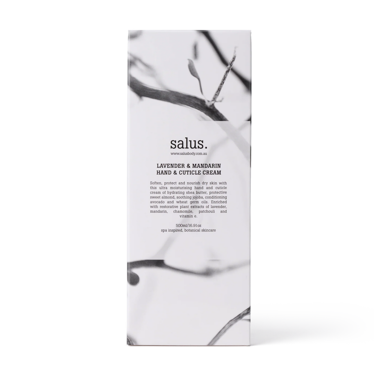 Lavender & Mandarin Hand & Cuticle Cream by Salus, 500ml (boxed)