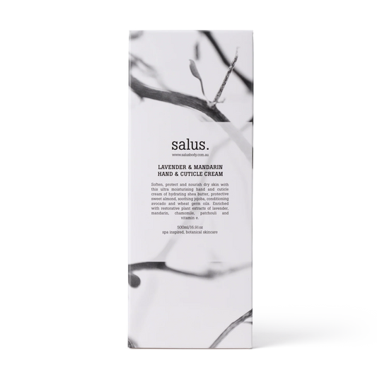 Lavender & Mandarin Hand & Cuticle Cream by Salus, 500ml (boxed)