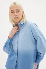 Load image into Gallery viewer, Chiara Dip Dyed Shirt in Powder Blue by LMND

