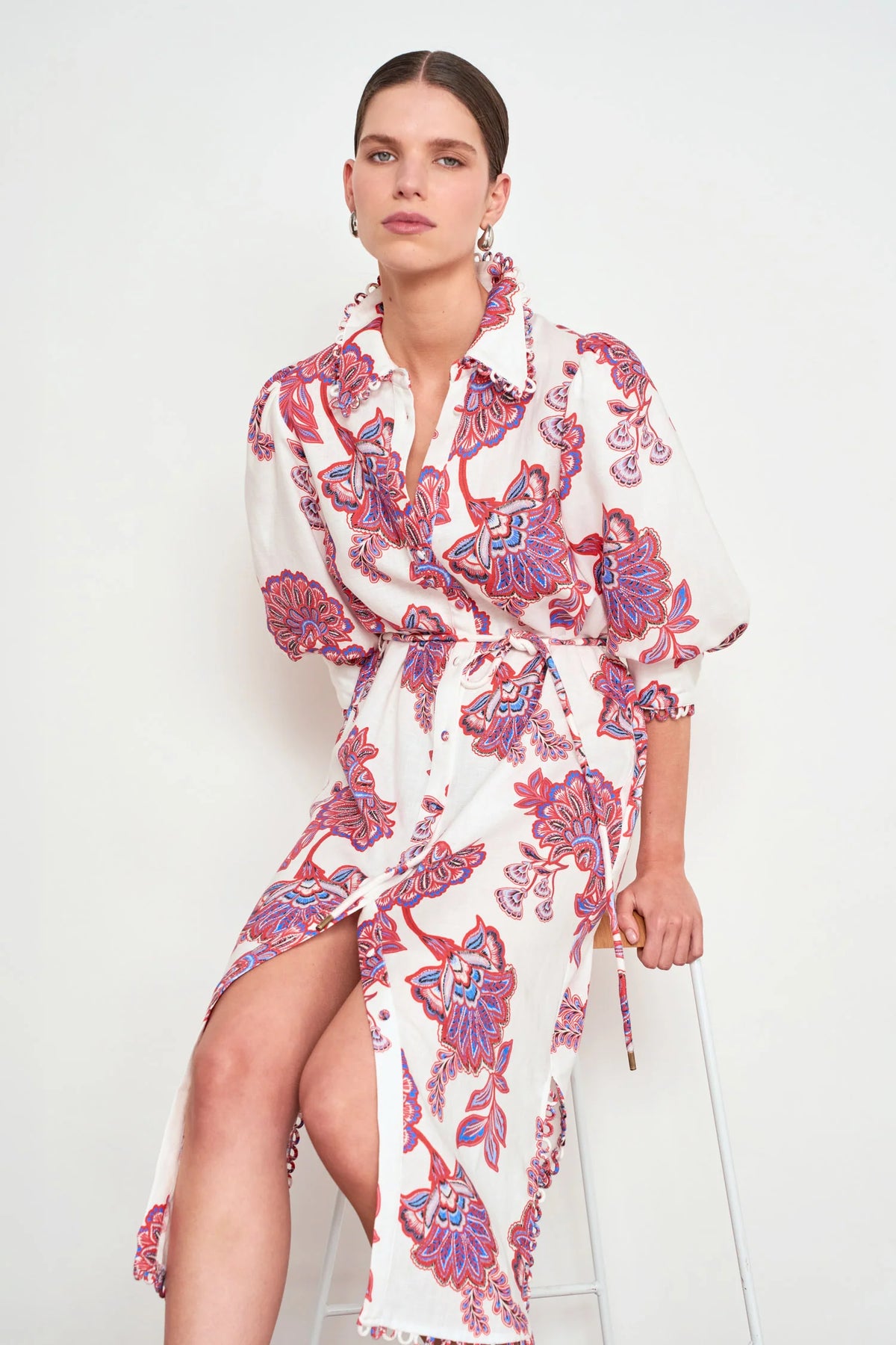 Heir Dress in Crimson Kgari by Zoe Kratzmann