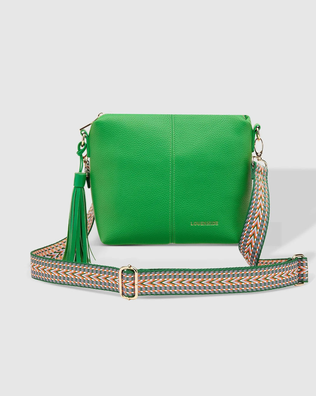 Kasey Ezra Crossbody Bag in Apple Green by Louenhide