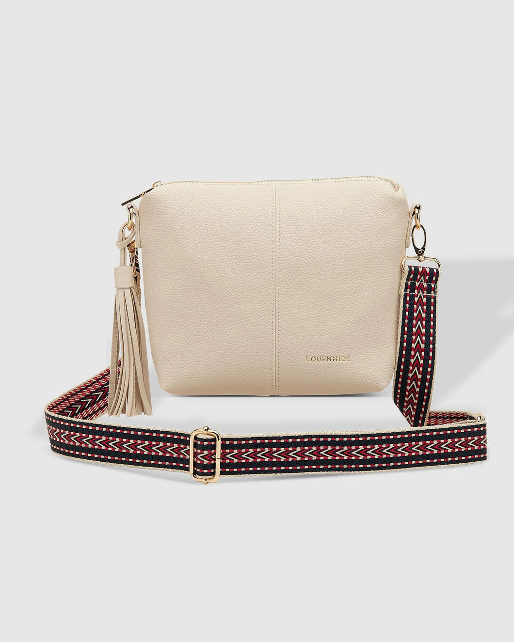 Kasey Ezra Crossbody Bag in Linen by Louenhide