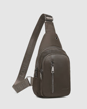 Load image into Gallery viewer, Boyd Nylon Sling Bag in Chocolate by Louenhide
