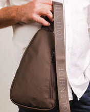 Load image into Gallery viewer, Boyd Nylon Sling Bag in Chocolate by Louenhide
