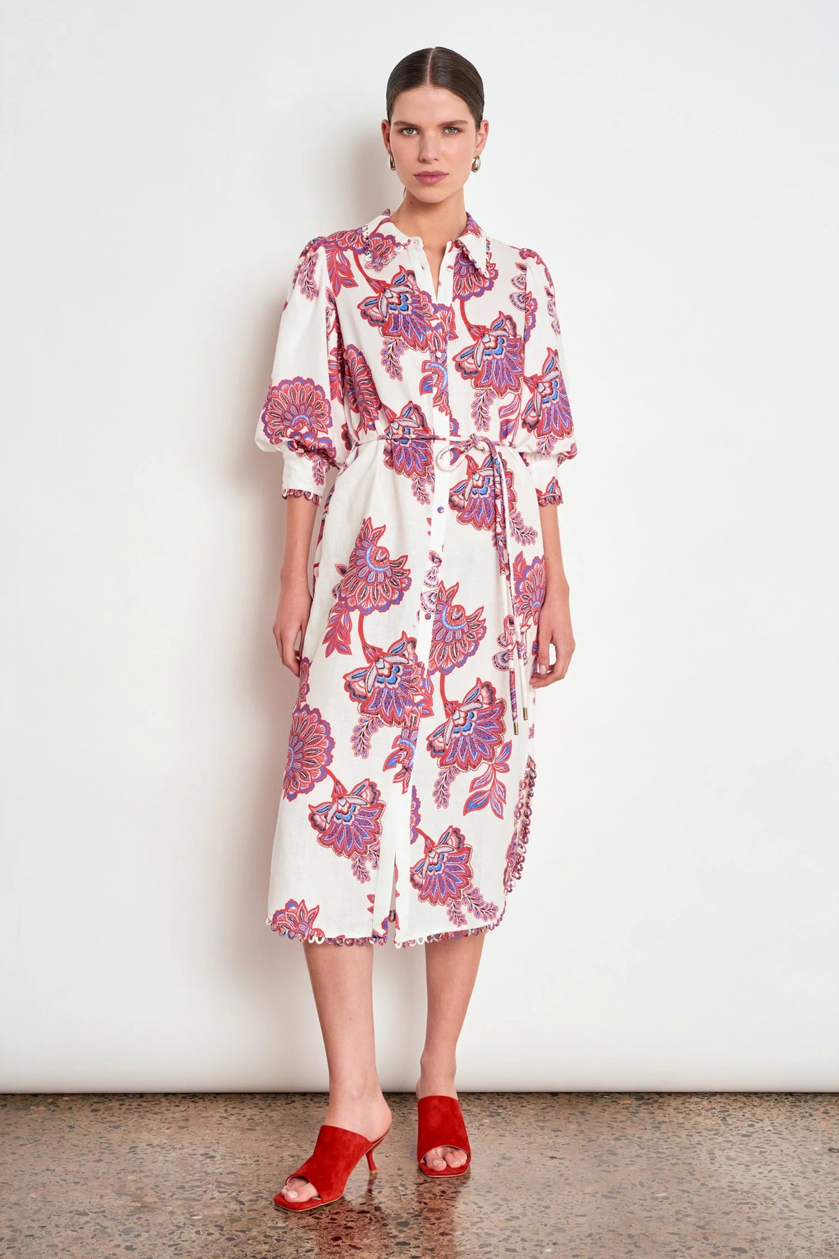 Heir Dress in Crimson Kgari by Zoe Kratzmann