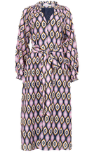 Load image into Gallery viewer, Zara Cotton Silk Dress in Navy Concerto by Alessandra
