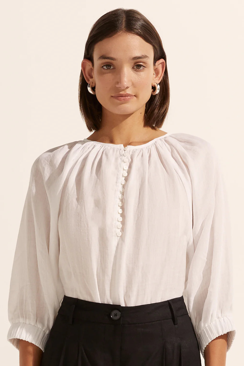 Imbue Top in Porcelain by Zoe Kratzman