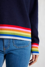 Load image into Gallery viewer, Rainbow Toastie Polo in Officer Navy by Alessandra

