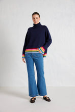 Load image into Gallery viewer, Rainbow Toastie Polo in Officer Navy by Alessandra
