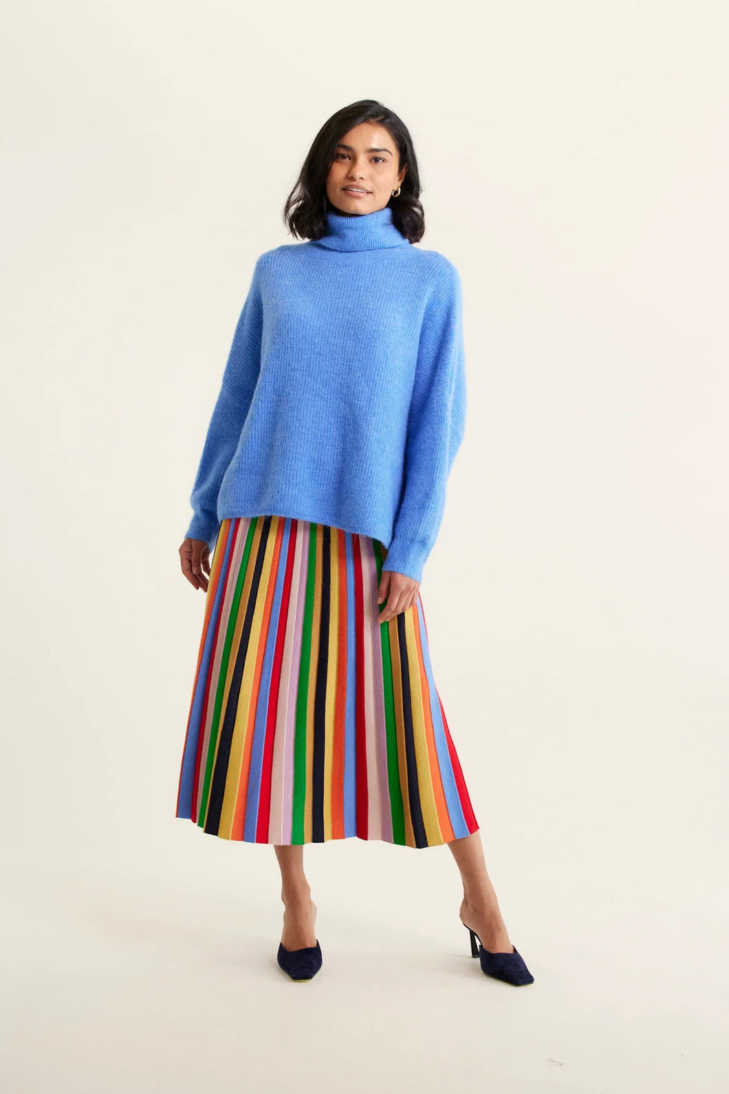 Pascale Alpaca Polo in Wedgewood by Alessandra