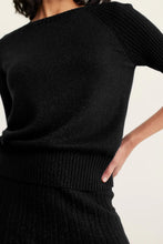 Load image into Gallery viewer, Barney Lurex Top in Black by Alessandra
