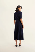 Load image into Gallery viewer, Barney Lurex Skirt in Navy by Alessandra
