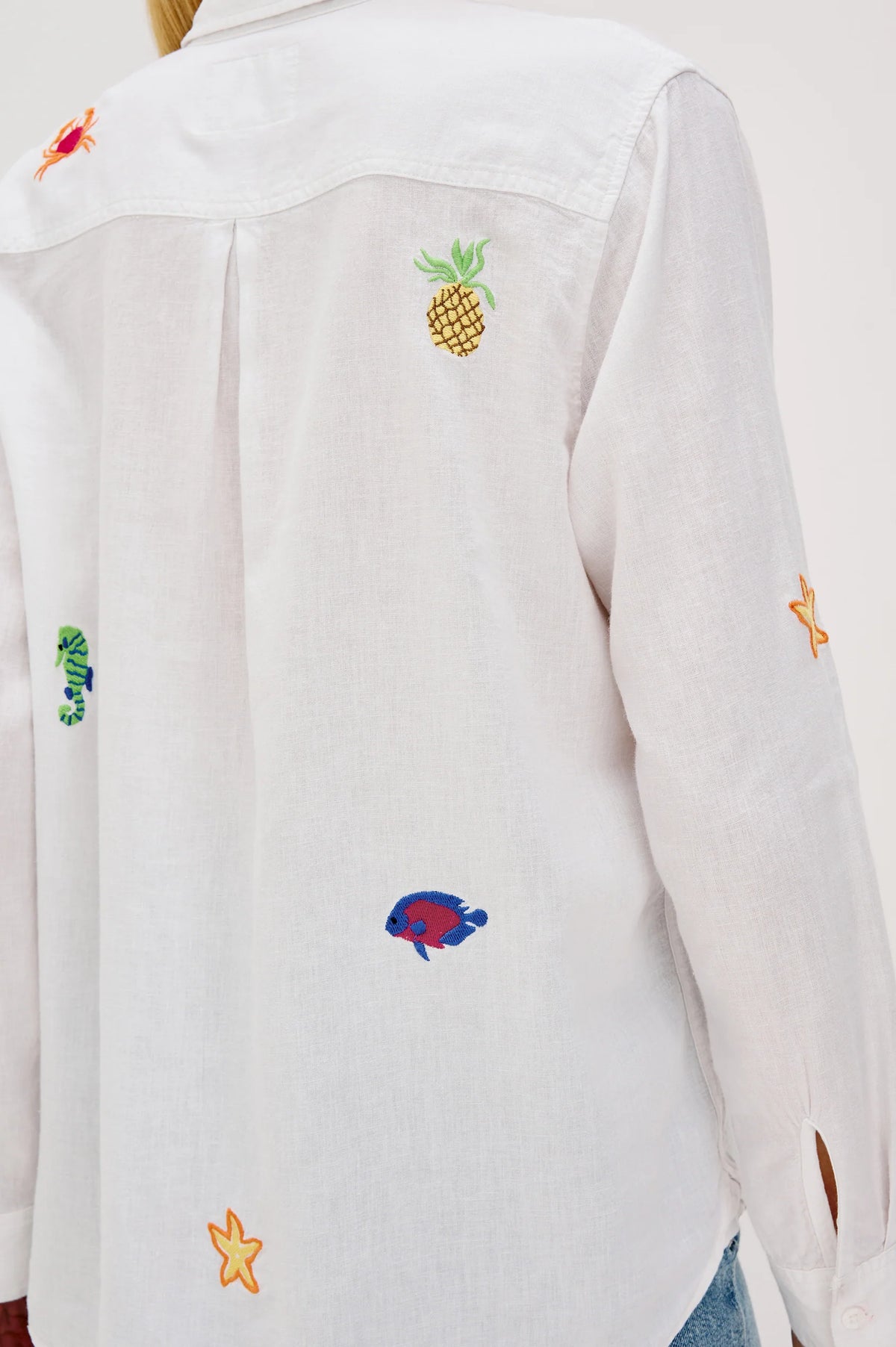Charli Shirt in Island Embroidery by Rails
