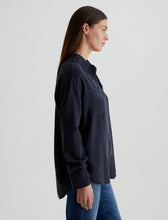 Load image into Gallery viewer, Leny Relaxed Shirt in Sulfur Black by AG

