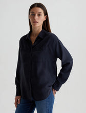 Load image into Gallery viewer, Leny Relaxed Shirt in Sulfur Black by AG
