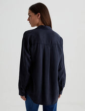 Load image into Gallery viewer, Leny Relaxed Shirt in Sulfur Black by AG
