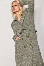 Load image into Gallery viewer, Etta Coat in Khaki Brocade by Kireina
