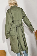 Load image into Gallery viewer, Eva Trench Coat in Khaki by Kireina
