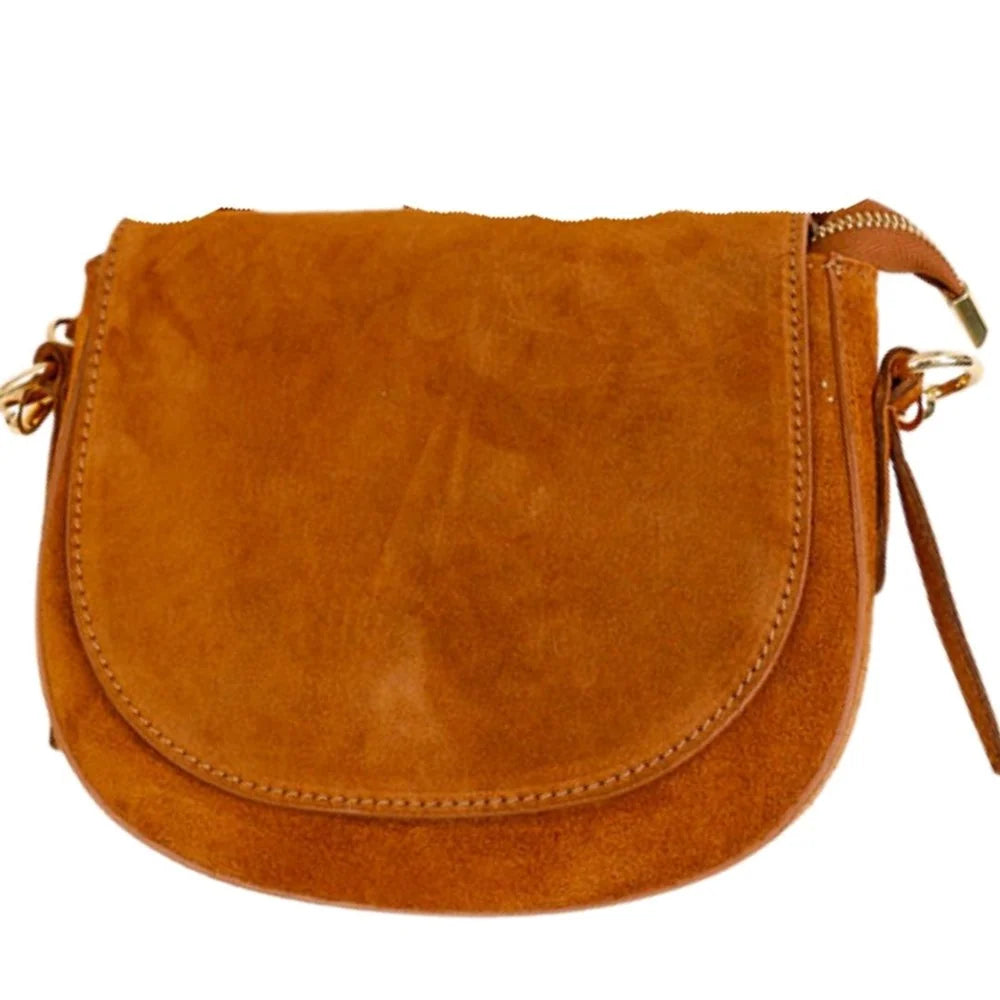 Gabrielle Suede Bag by Maison Fanli