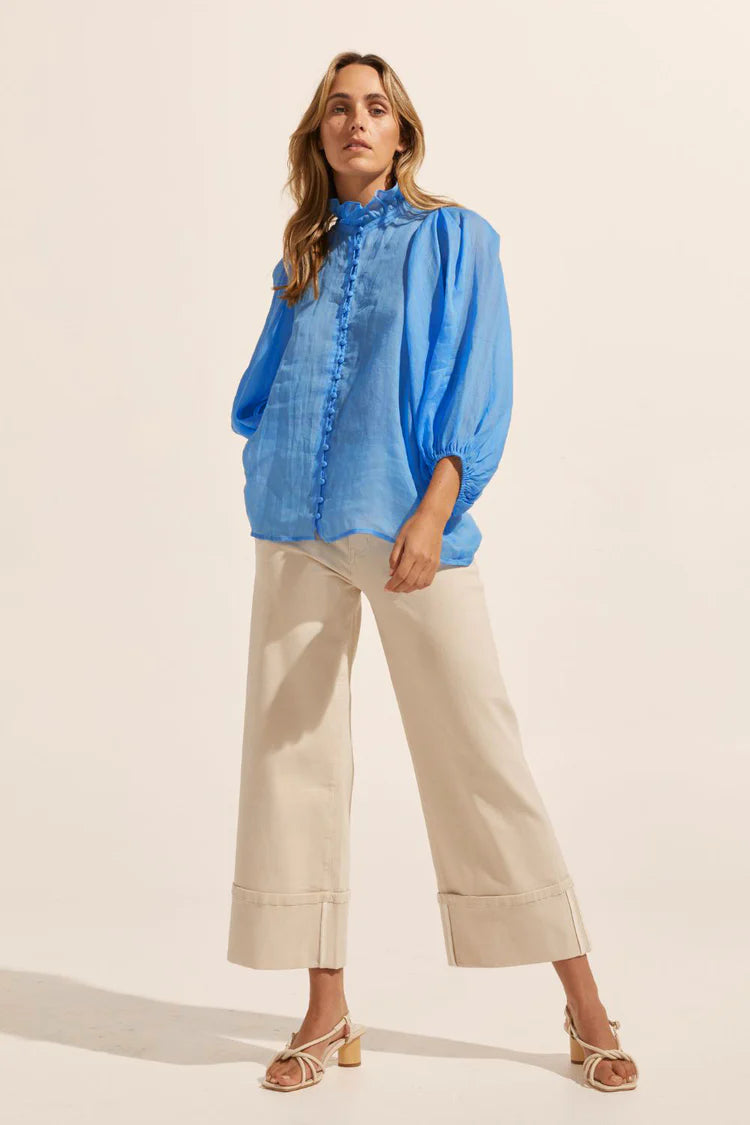 Grant Top in Peacock  by Zoe Kratzman