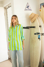 Load image into Gallery viewer, Lunch With Me Boyfriend Linen Shirt by HUT
