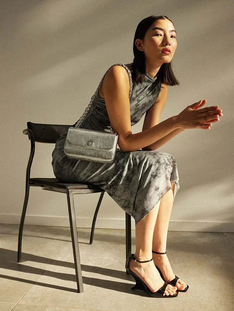 Mini Grace Bag by Nat & Nin in Silver