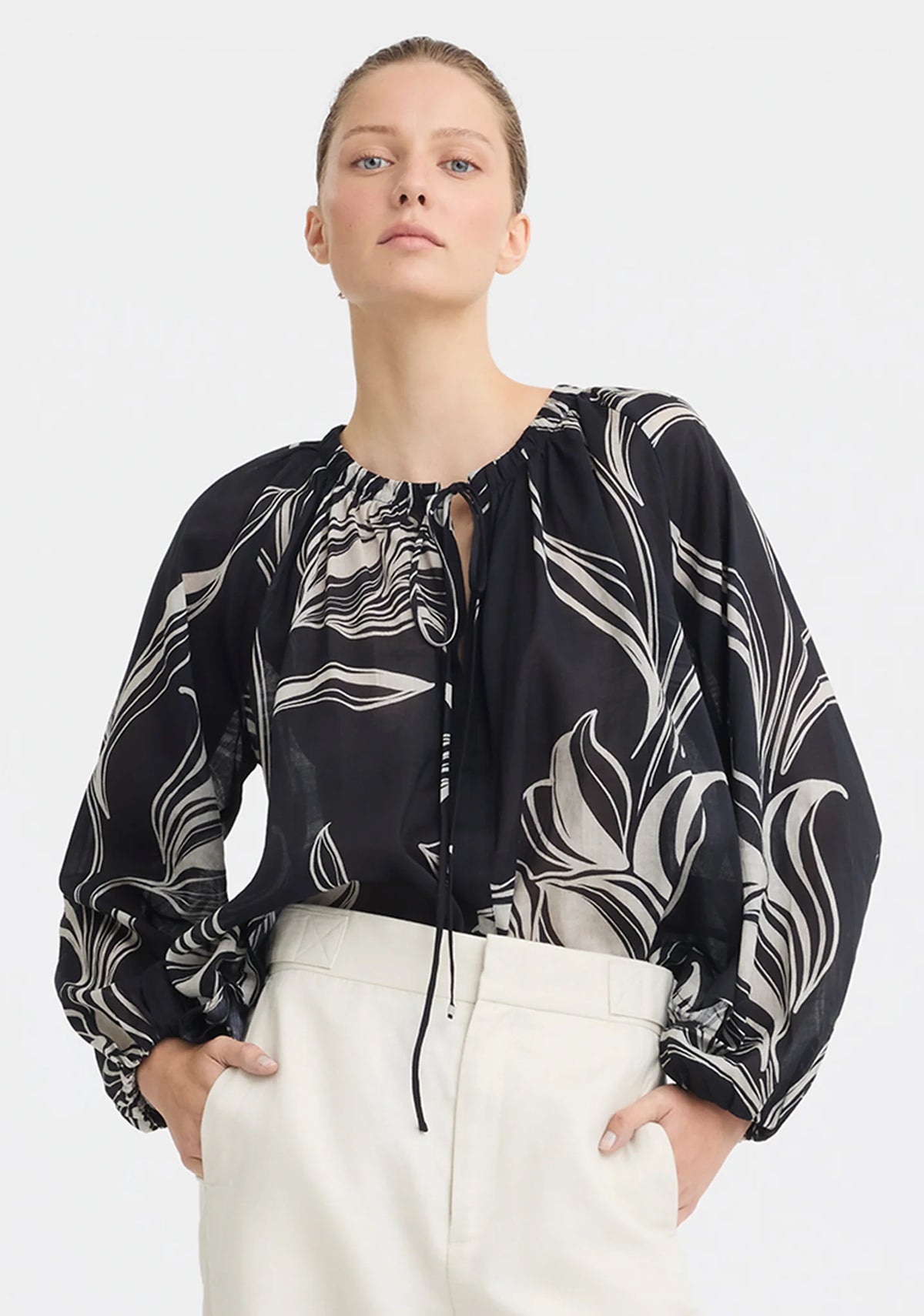 Candice Blouse in Black by Morrison