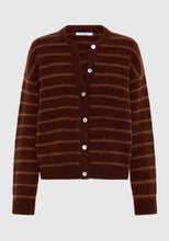 Load image into Gallery viewer, Albi Knit Cardigan in Toffee Stripe by Morrison
