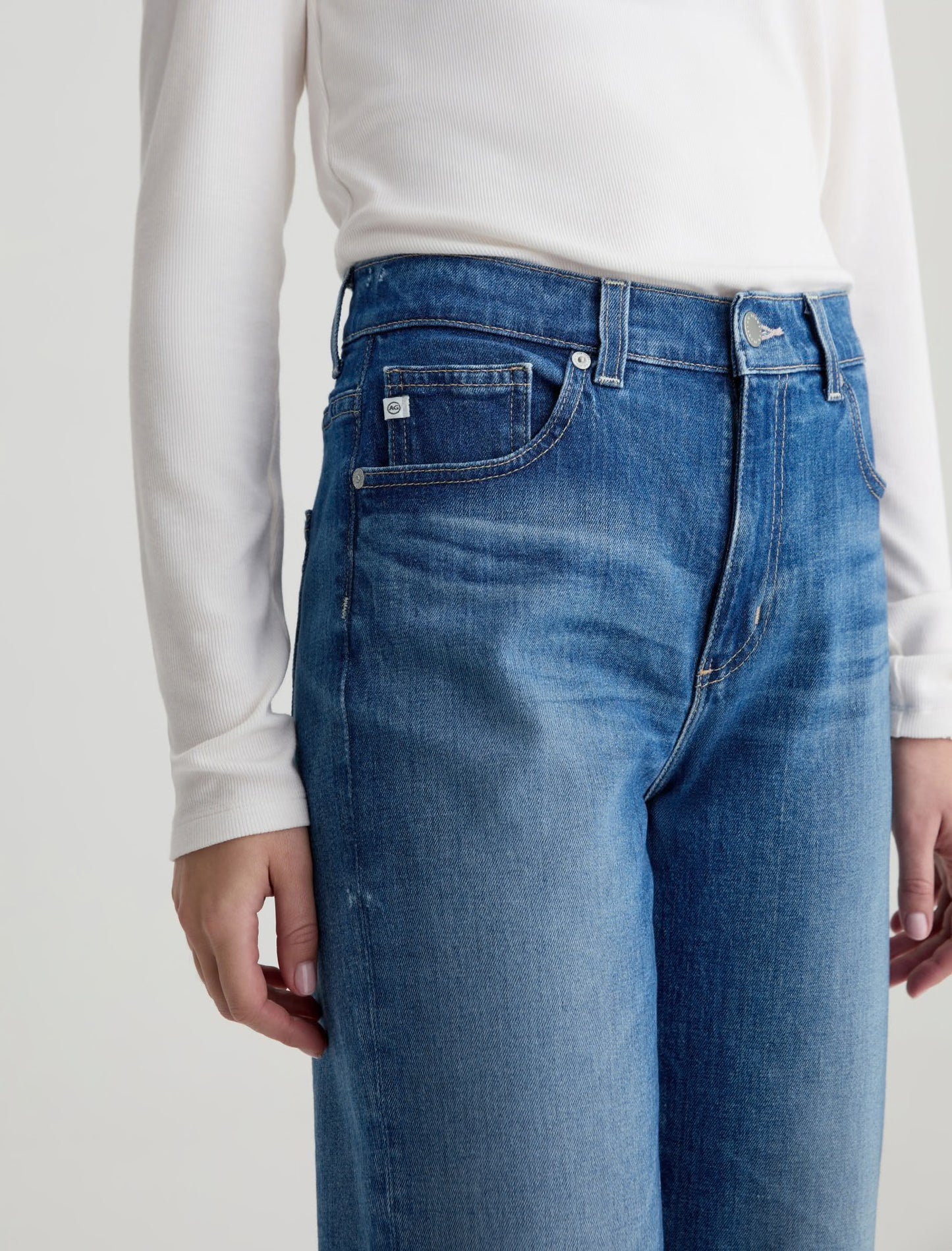 Brinley Crop Jean by AG in Owens Valley