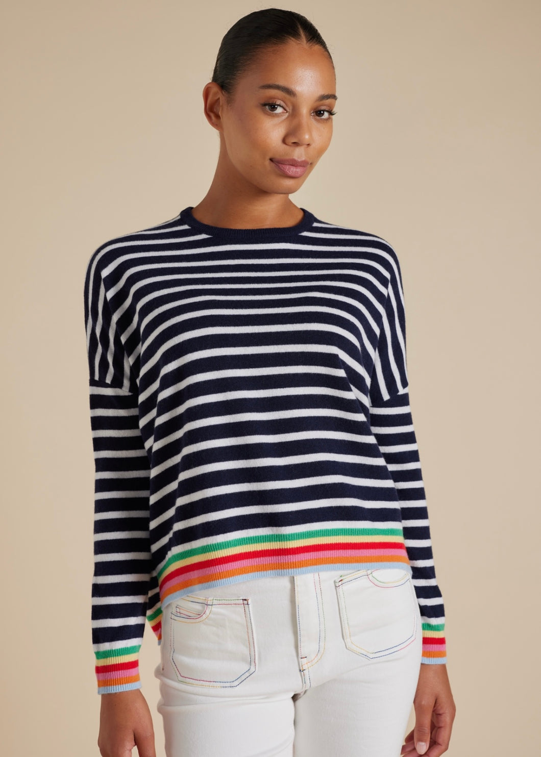 Colette Sweater in Officer Navy by Alessandra