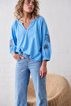 Load image into Gallery viewer, Kimberley Top in Sky Blue by Kireina
