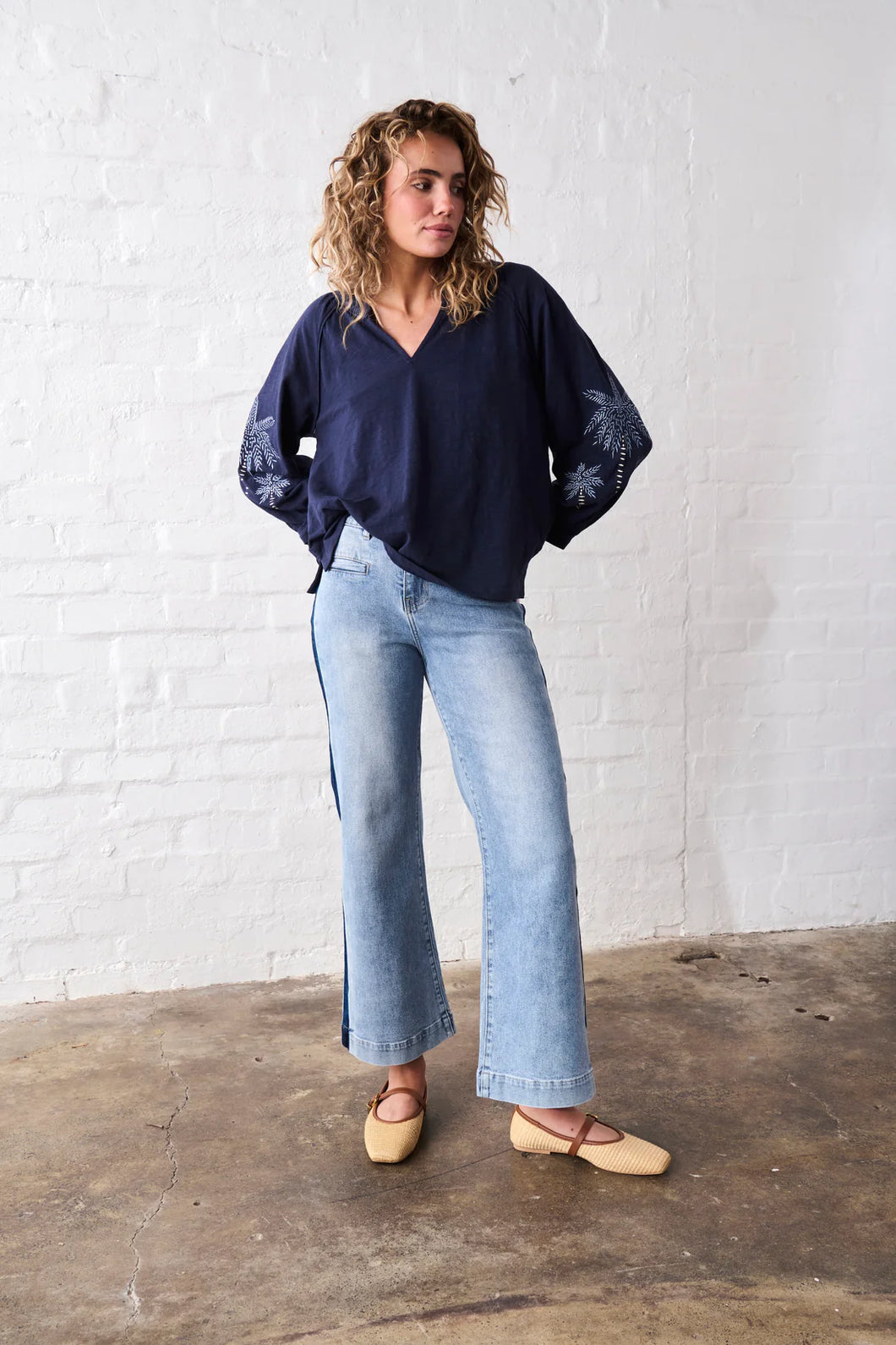 Kimberley Top in Navy by Kireina