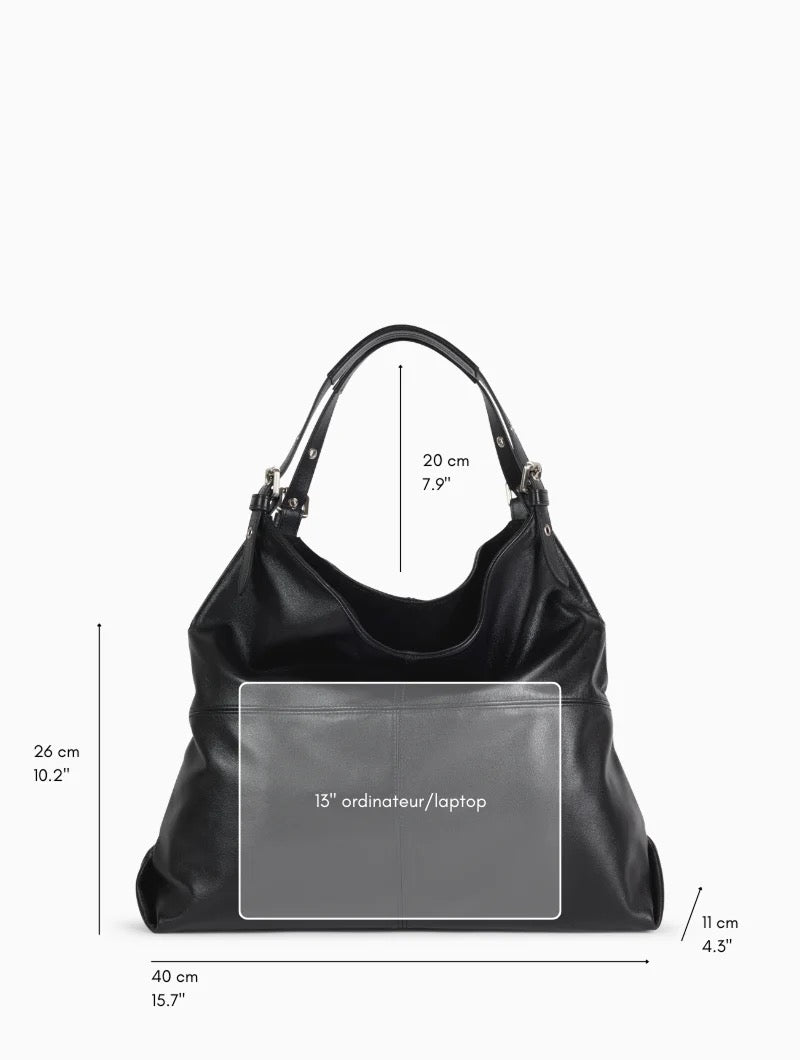 Athena Bag in Ebony by Nat & Nin