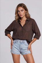Load image into Gallery viewer, Chiara Shirt in Chocolate by La Gemme
