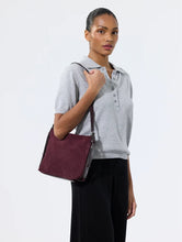 Load image into Gallery viewer, Mini Moreen Shoulder Bag in Eggplant by Nat &amp; Nin
