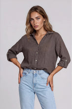 Load image into Gallery viewer, Gia Shirt in Chocolate by La Gemme
