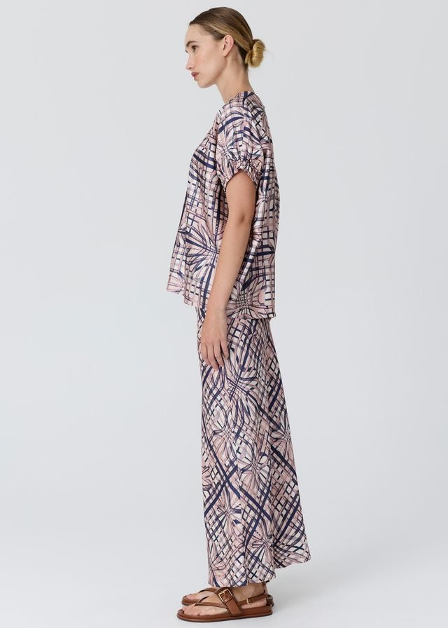 Lattice Skirt in Pink Check by POL