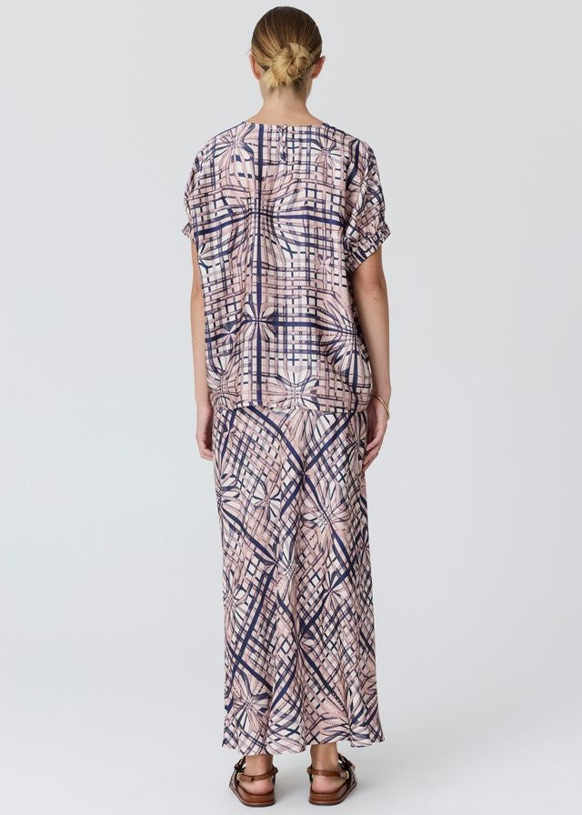 Lattice Skirt in Pink Check by POL